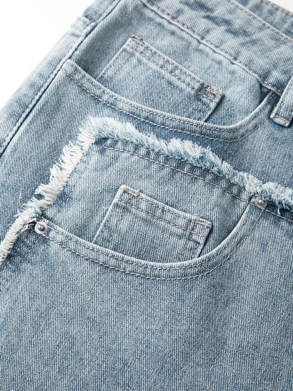 Herrenjeans im Used-Look mit verblasstem Patchwork-7