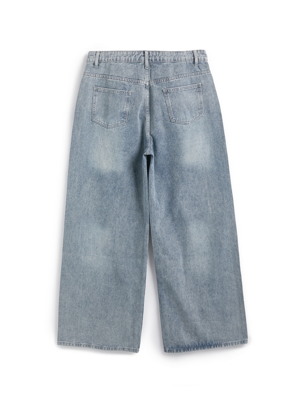 Herrenjeans im Used-Look mit verblasstem Patchwork-5