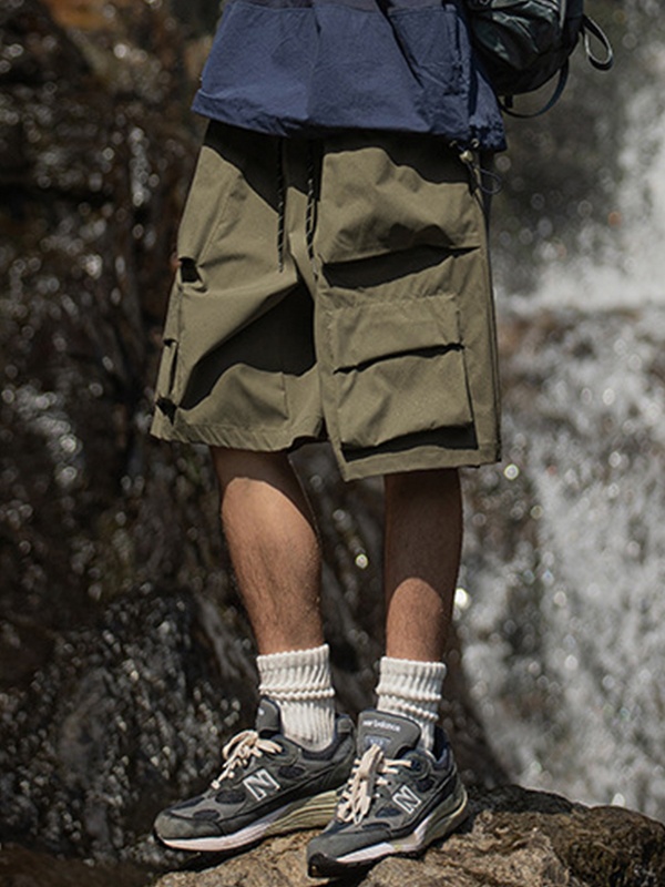 Herren-Cargoshorts mit 3D-Taschen-2