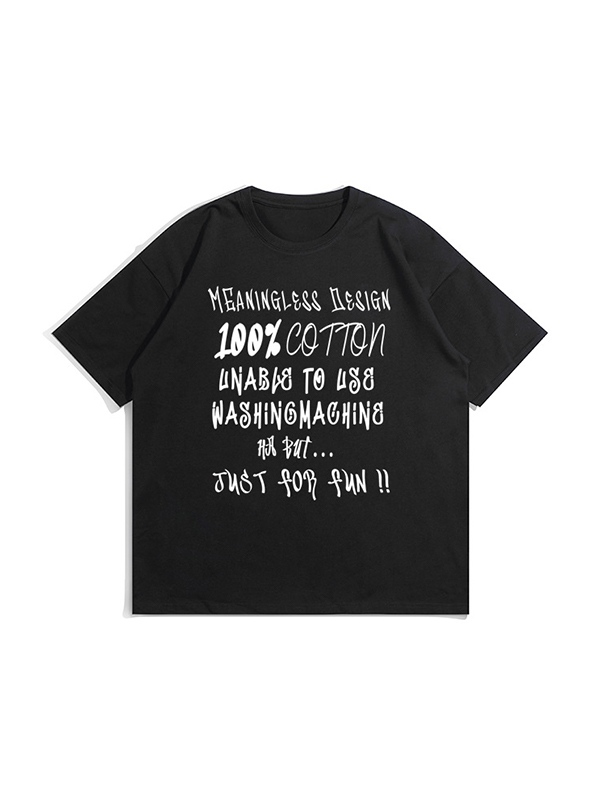 Lockeres Kurzarm-T-Shirt für Herren mit Aufdruck-2