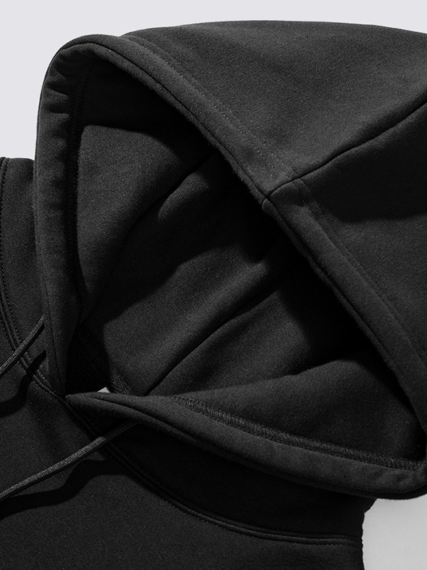 Übergroßer Kapuzenpullover mit Kordelzug für Herren mit Vintage-Print-3