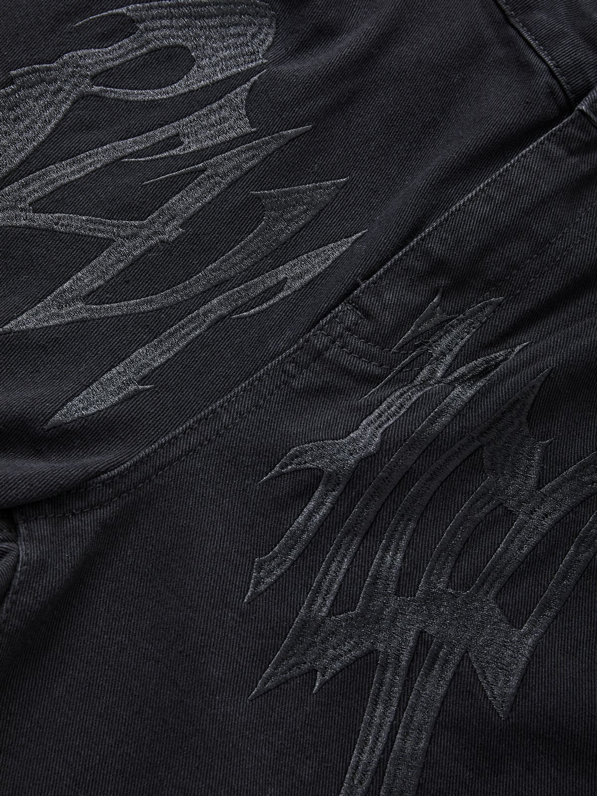 Gewaschene Revenge-Jeans mit geradem Bein für Herren-7
