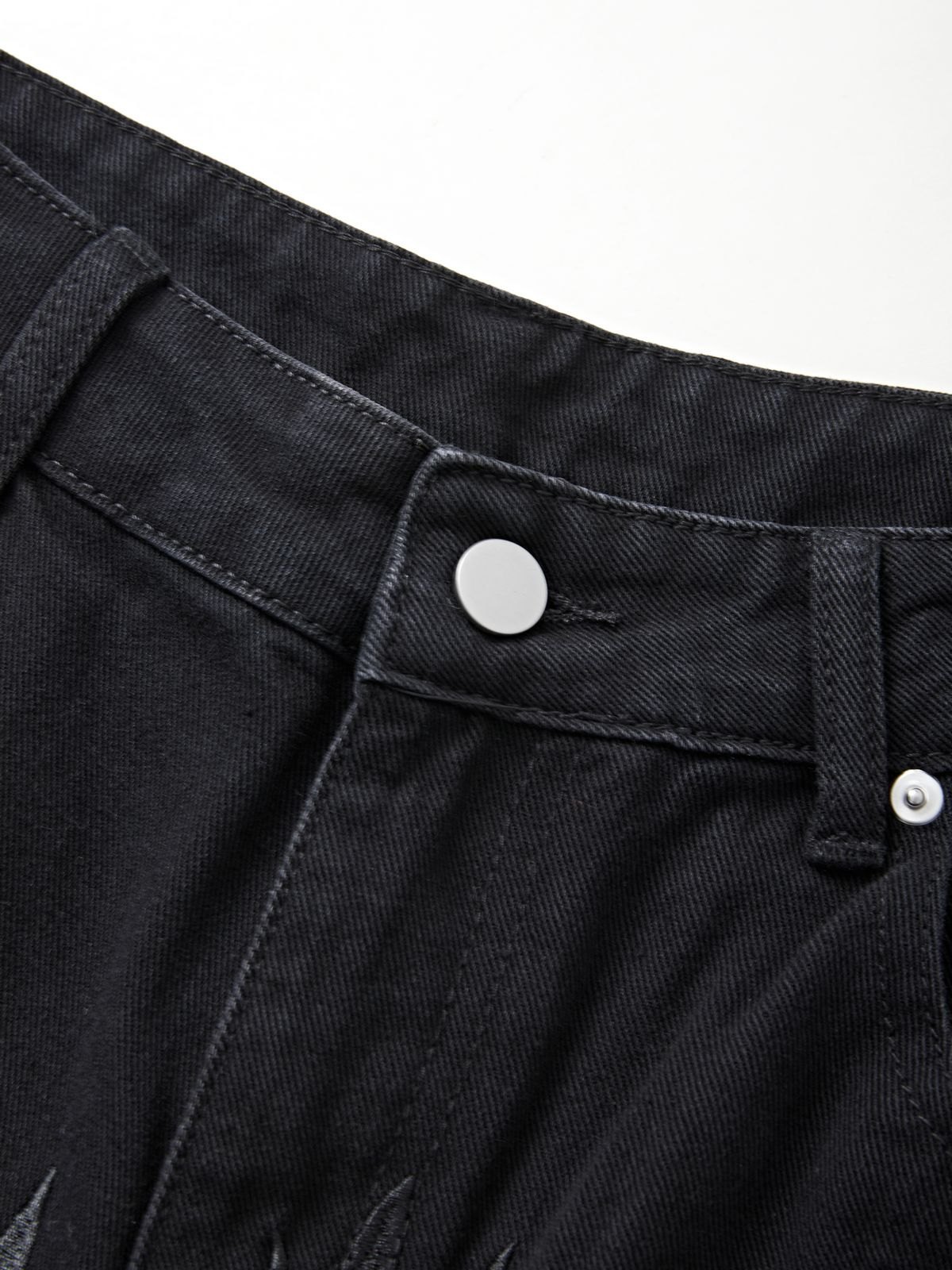 Gewaschene Revenge-Jeans mit geradem Bein für Herren-5