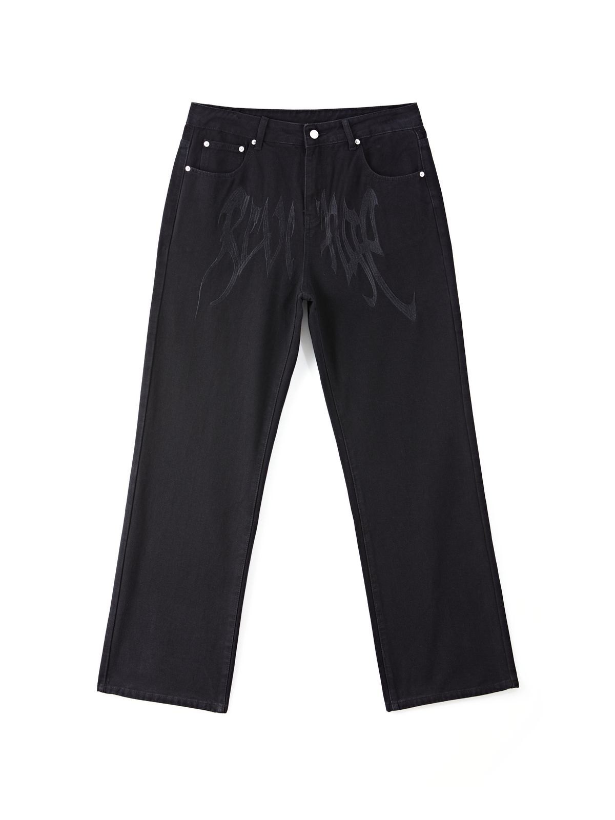 Gewaschene Revenge-Jeans mit geradem Bein für Herren-2