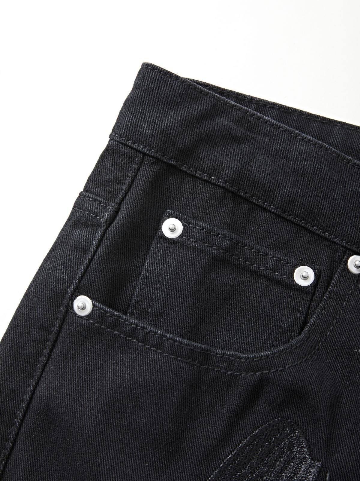 Gewaschene Revenge-Jeans mit geradem Bein für Herren-6