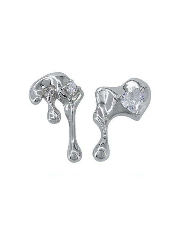 Ohrstecker aus Lava-Diamant-Zirkonia-2