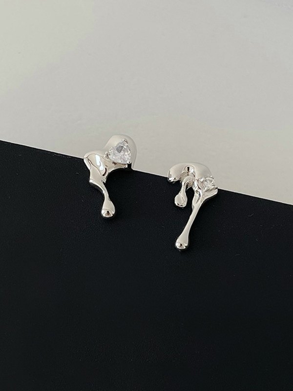 Ohrstecker aus Lava-Diamant-Zirkonia-1