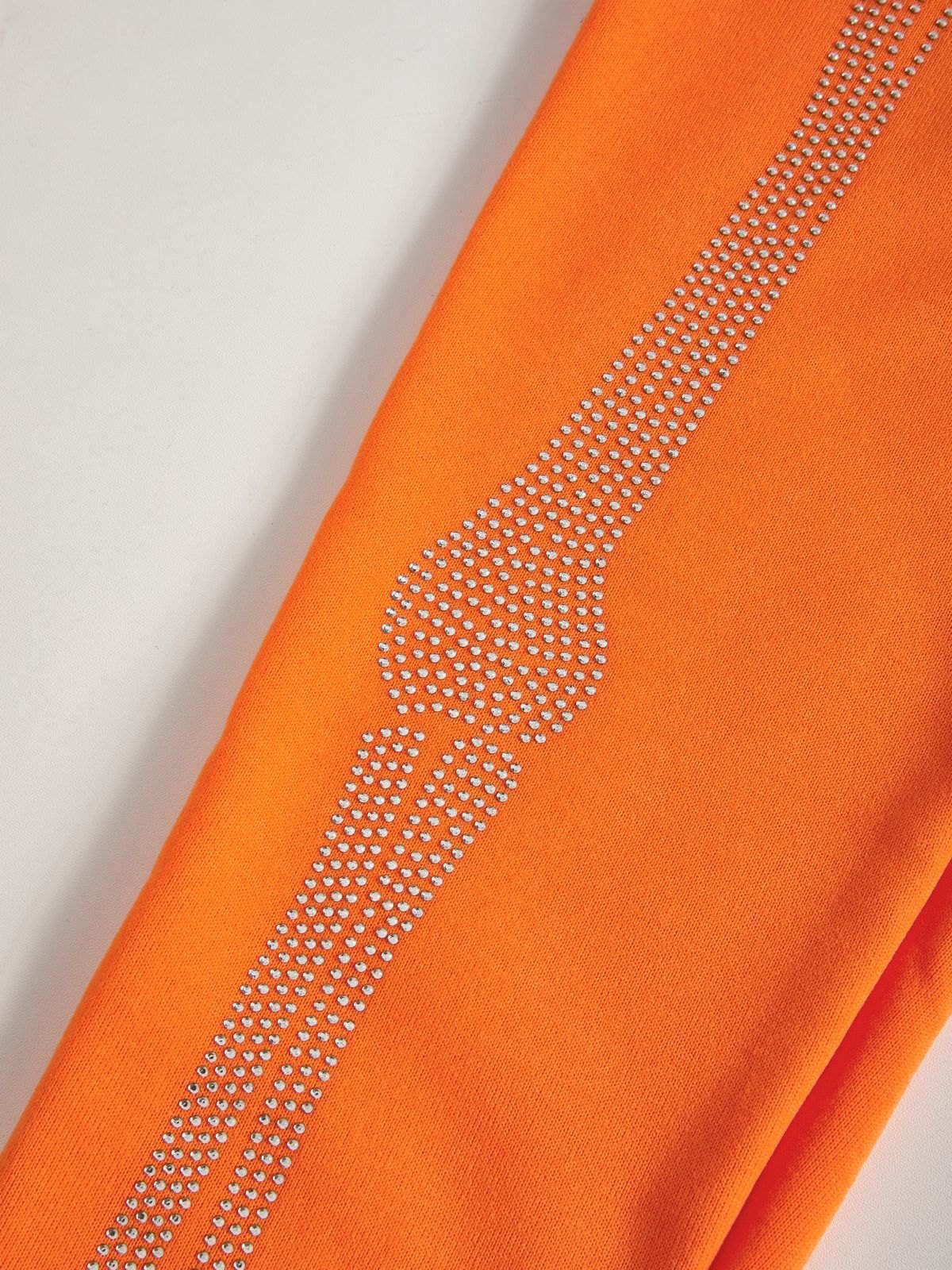 Kapuzenpullover mit halblangem Reißverschluss und Strass-Schädel für Herren-6