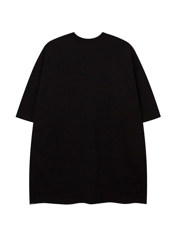 Kurzärmliges T-Shirt mit Strassbuchstaben für Herren-1