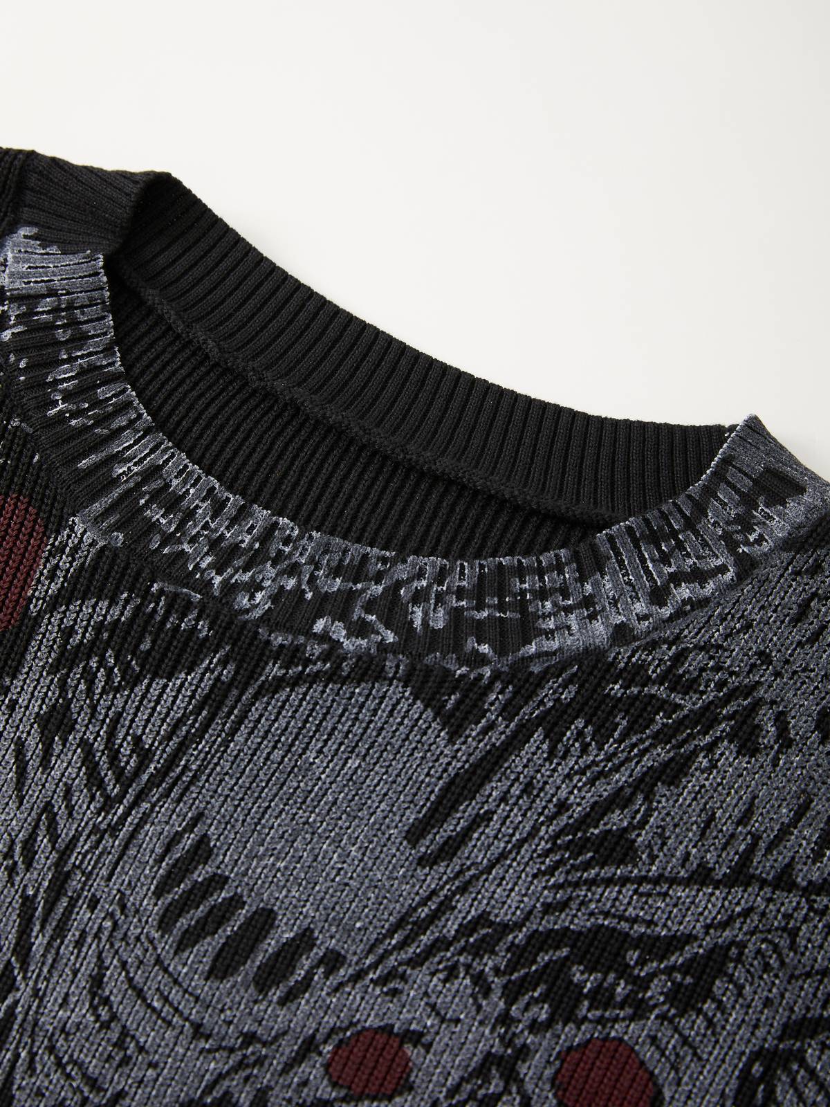 Evil Force Jacquard-Pullover für Herren-1