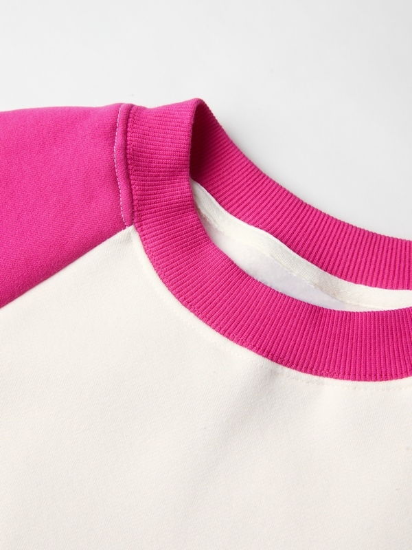 Kontrastfarbenes Raglan-Sweatshirt für Herren mit Rundhalsausschnitt-2