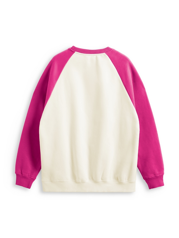Kontrastfarbenes Raglan-Sweatshirt für Herren mit Rundhalsausschnitt-1