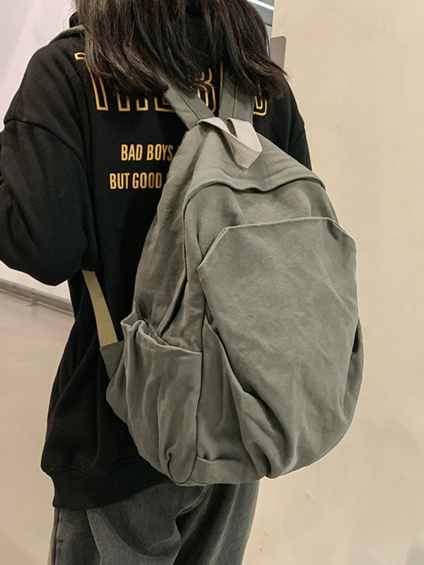Vintage Wash College Schulrucksack-2