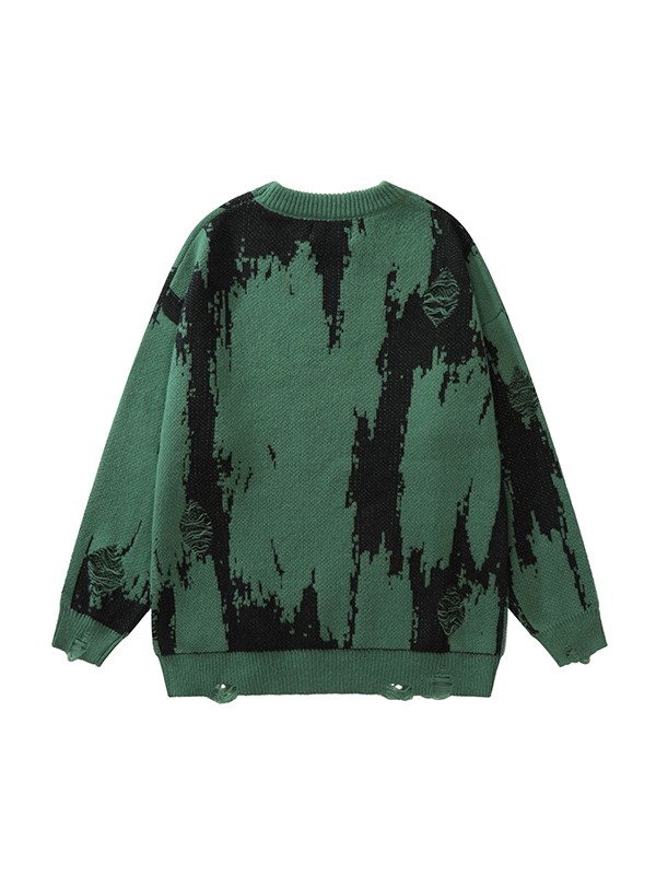Herren-Jacquard-Distressed-Pullover-1