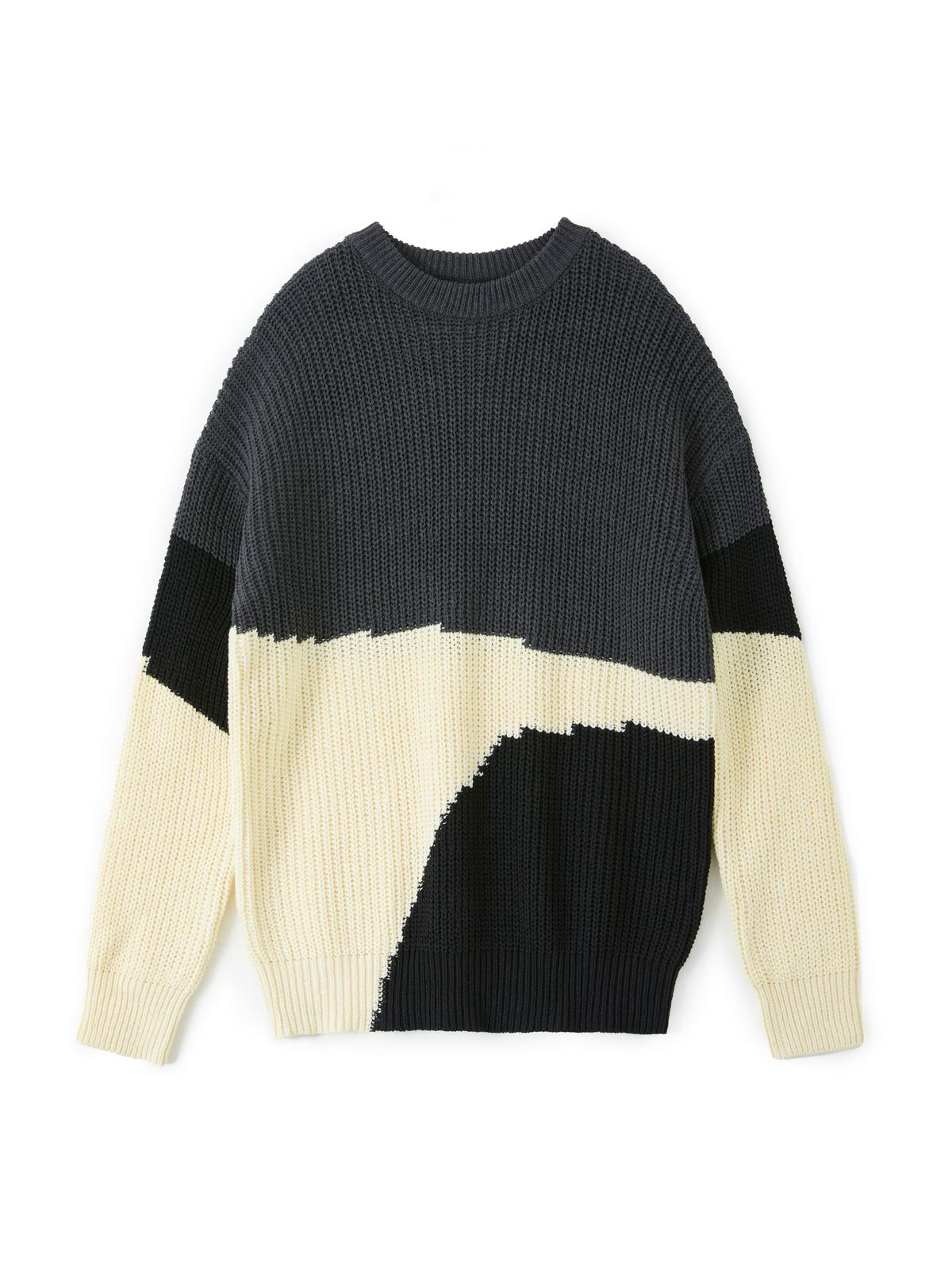 Herren-Pullover mit Farbblock-3