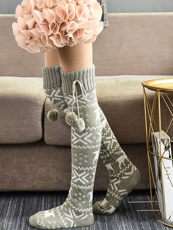 Weihnachts-Jacquard-Kniestrümpfe-3