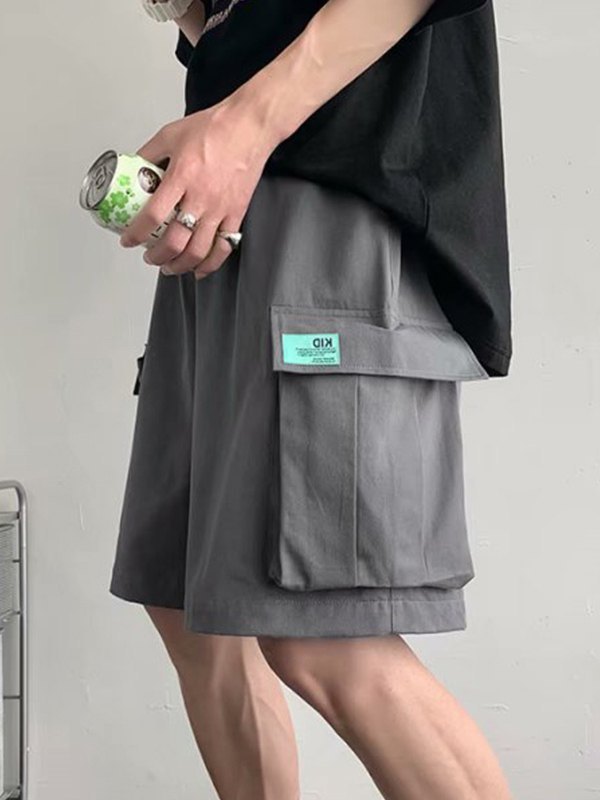 Lässige Cargo-Shorts mit geradem Bein für Herren-3