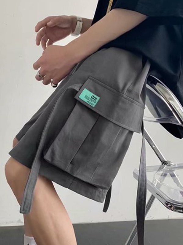 Lässige Cargo-Shorts mit geradem Bein für Herren-3