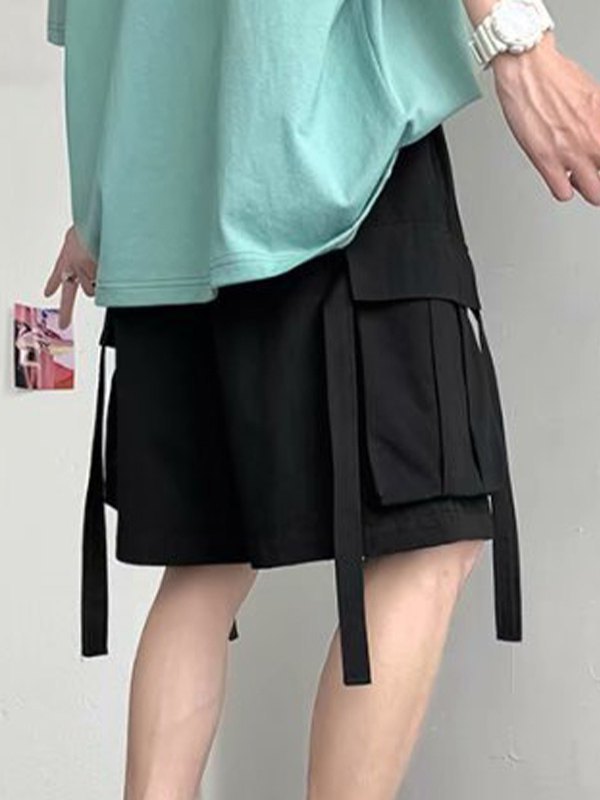 Lässige Cargo-Shorts mit geradem Bein für Herren-4
